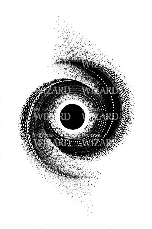 Void Ring Vortex Tattoo Design