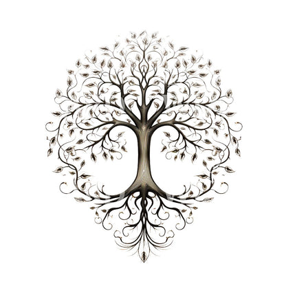 Symmetrical Tree of Life Tattoo Design