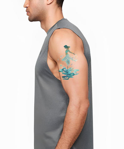 Dancing Water Nymph Tattoo Illustration