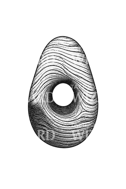 Vattenslitet häxsten-tatueringsdesign