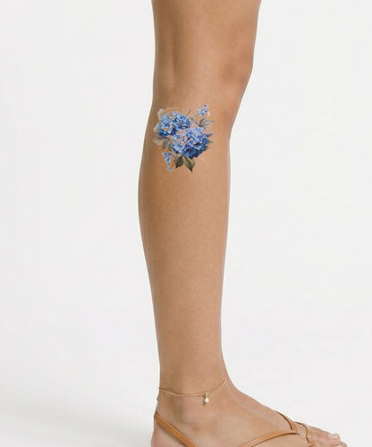 Blue Hydrangeas Tattoo Design