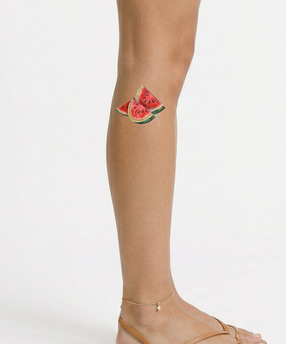 Watercolor Watermelon Tattoo Design
