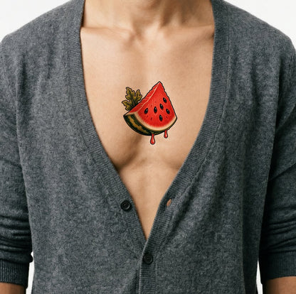 Watermelon Slice Tattoo Design