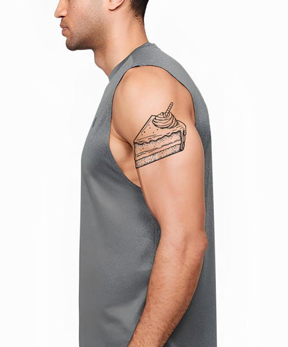 Whipped Cream Cake Tattoo Illustration