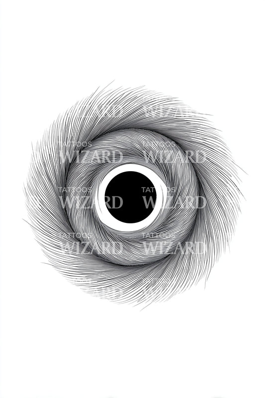 Whorl Eye Vortex Tattoo Design