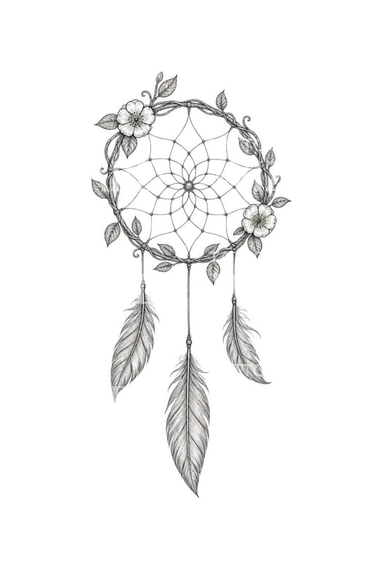 Ide Tato Mawar Liar dan Dreamcatcher