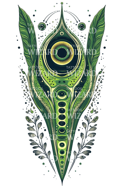 Winged Eye Sigil Tattoo Design