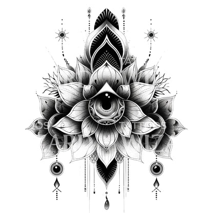 Transcendent Third Eye Tattoo Design