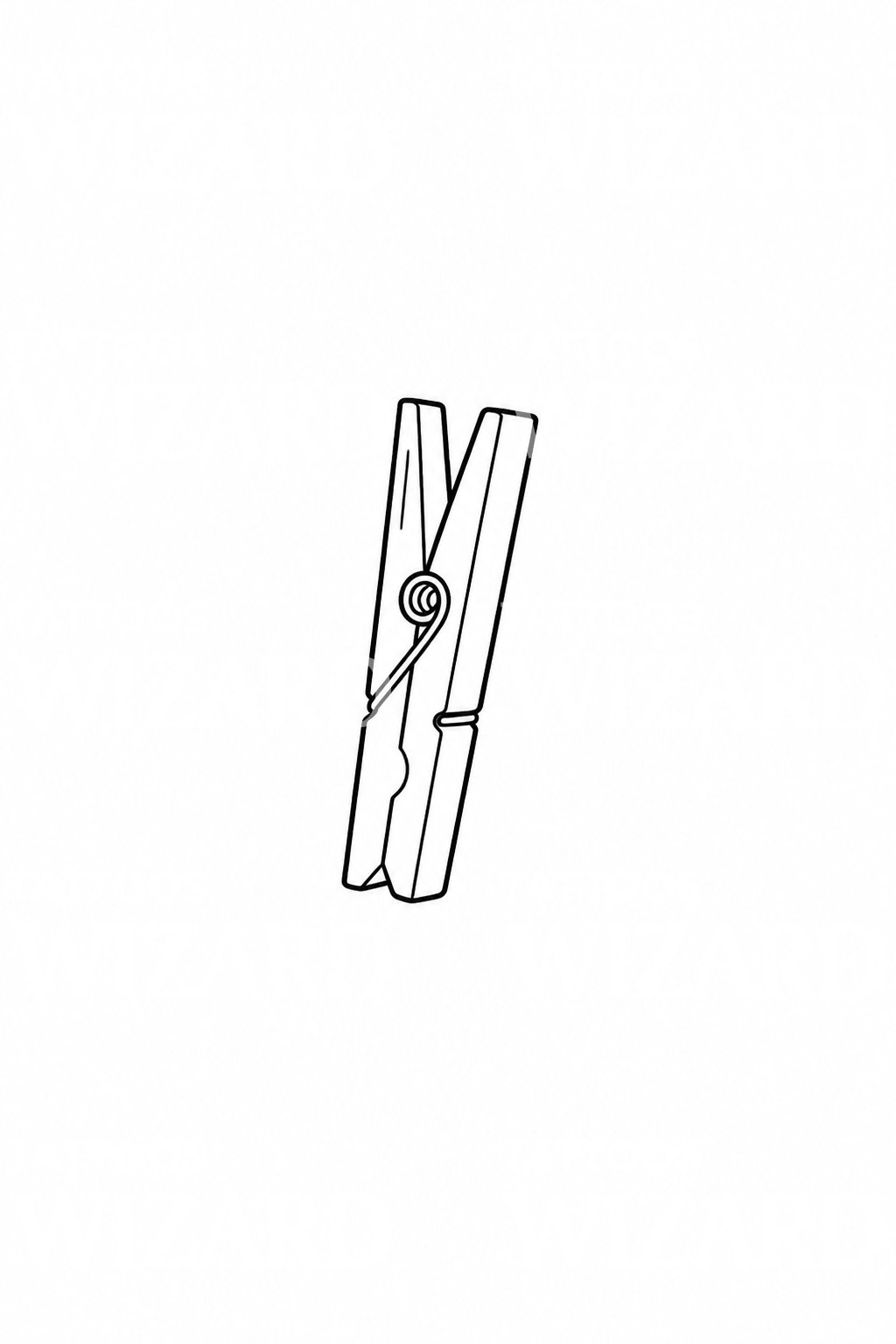 Wooden Clothes Peg Tattoo Idea