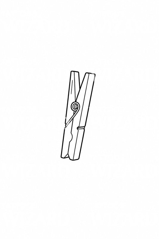 Wooden Clothes Peg Tattoo Idea