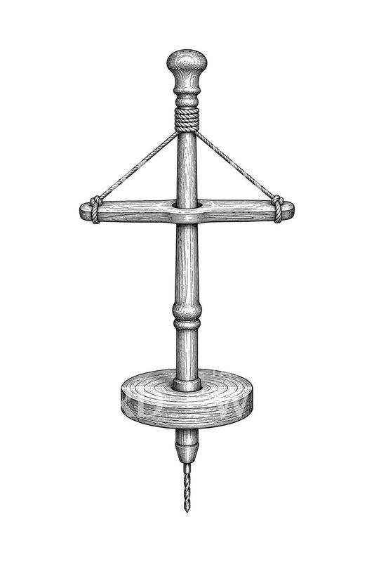 Wooden Pump Drill Tattoo Idea