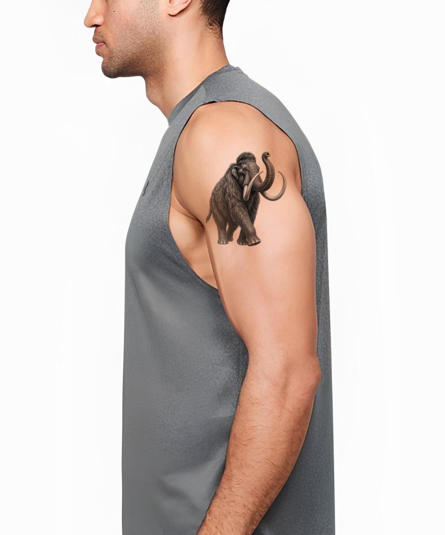 Woolly Mammoth Tattoo Design