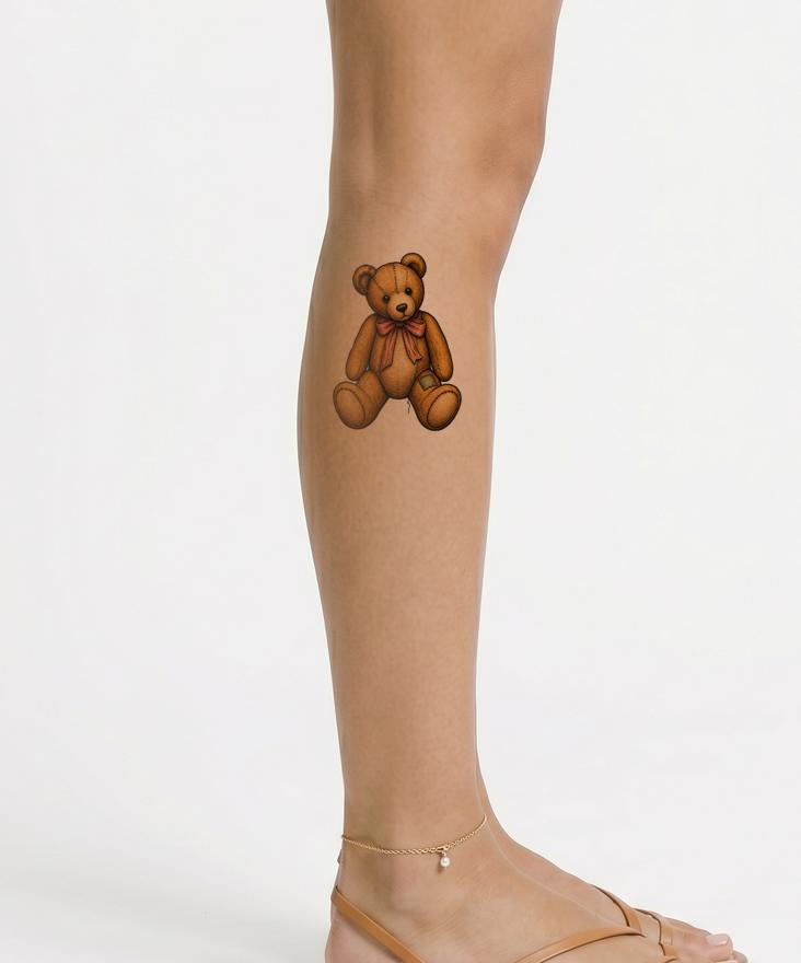 Illustration de tatouage d’ours en peluche adoré