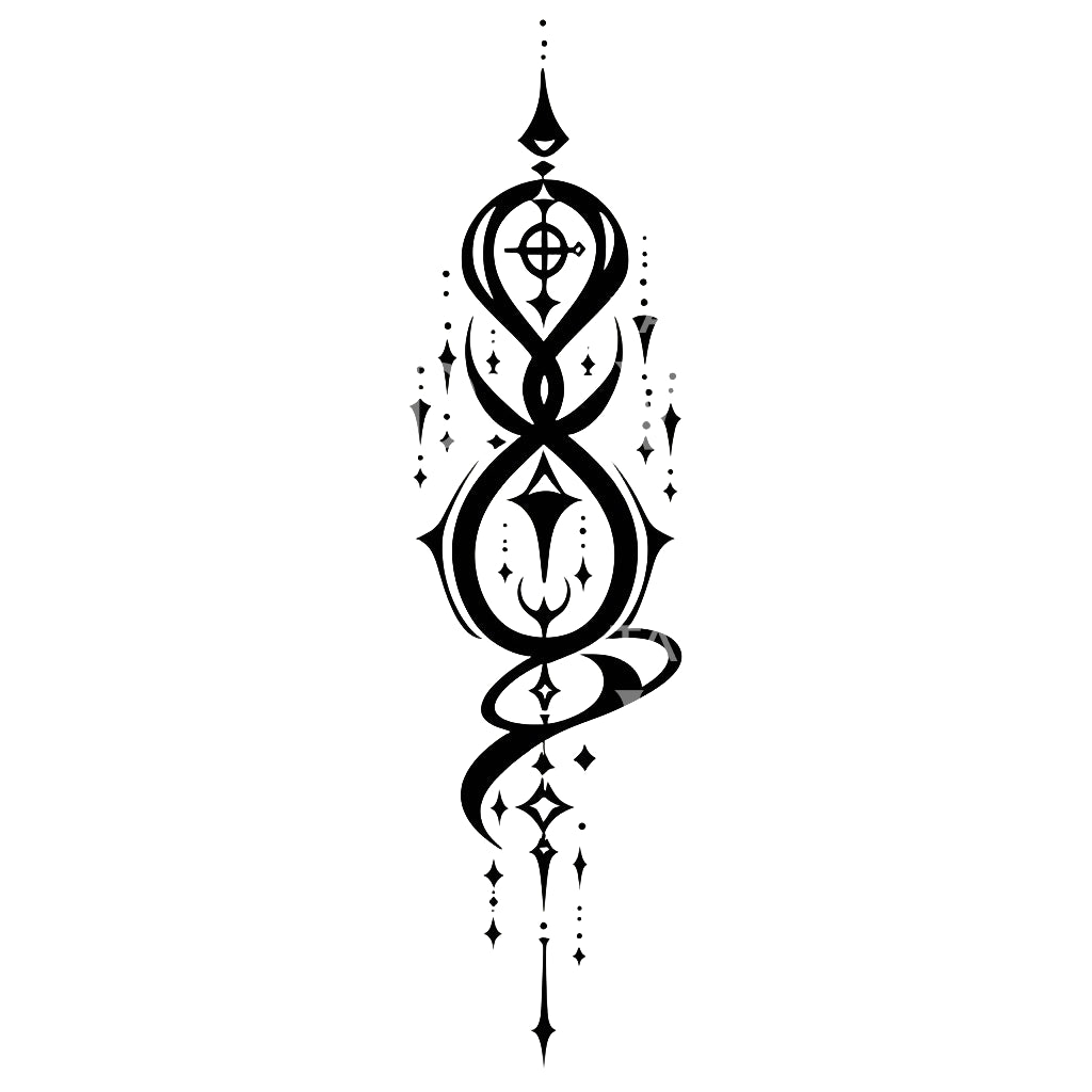 Chamber of Secrets Abstract Tattoo Design