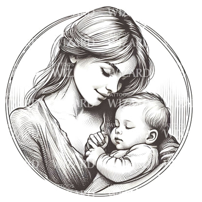 In The Lap Of Universe Tattoo Design