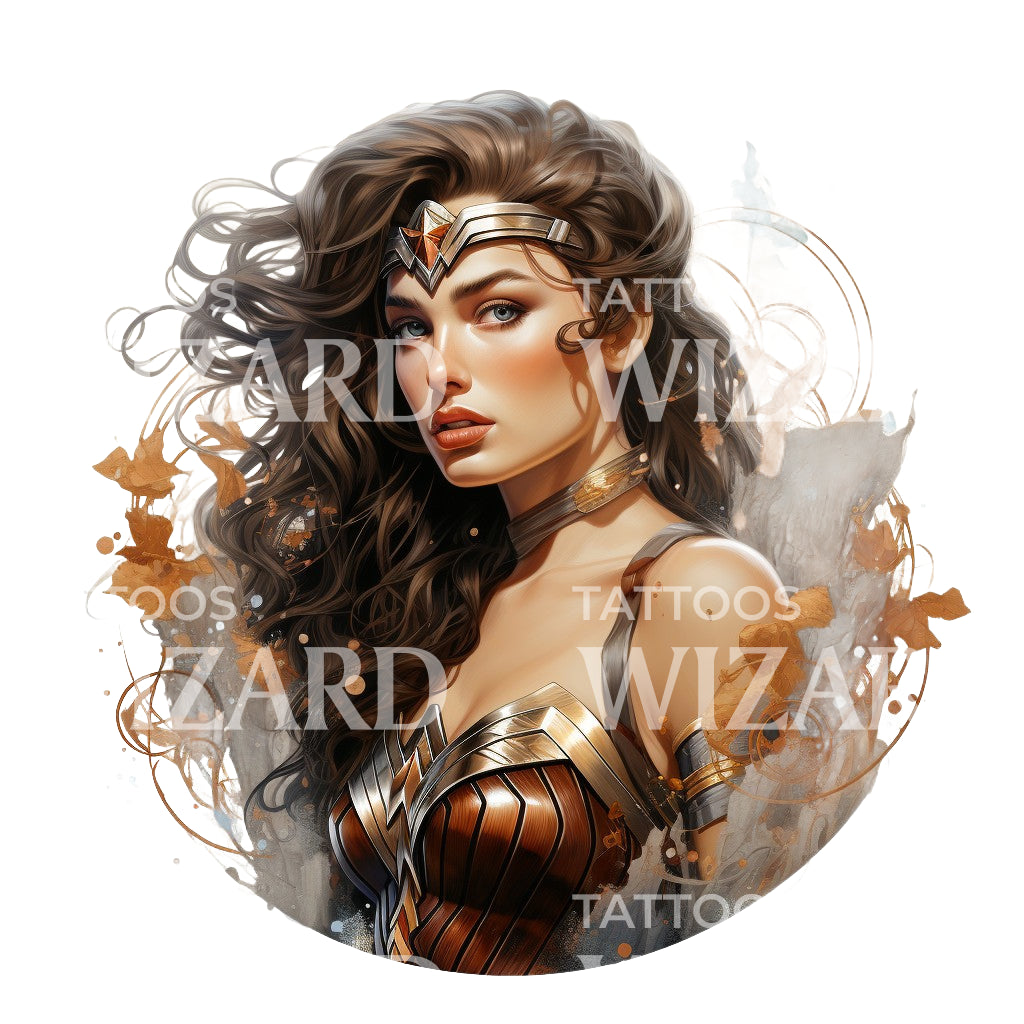 Wonder Woman Marvel inspiriertes Tattoo-Design