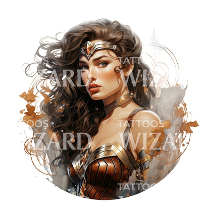 Wonder Woman Marvel Inspired Tattoo Design