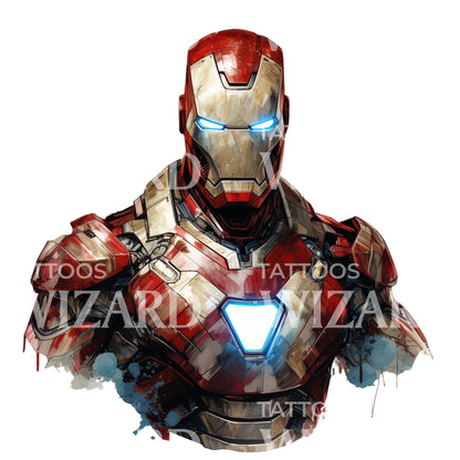 Ironman Marvel Inspired Tattoo Design