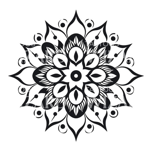 Simple Mandala Tattoo Design