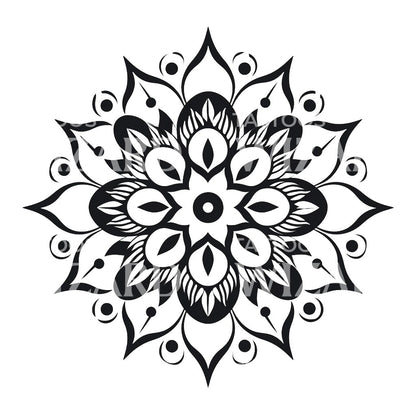 Simple Mandala Tattoo Design