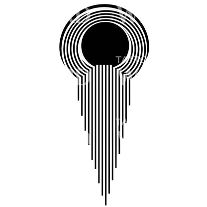 Abstract Spiritual Geometric Halfsleeve Tattoo Design