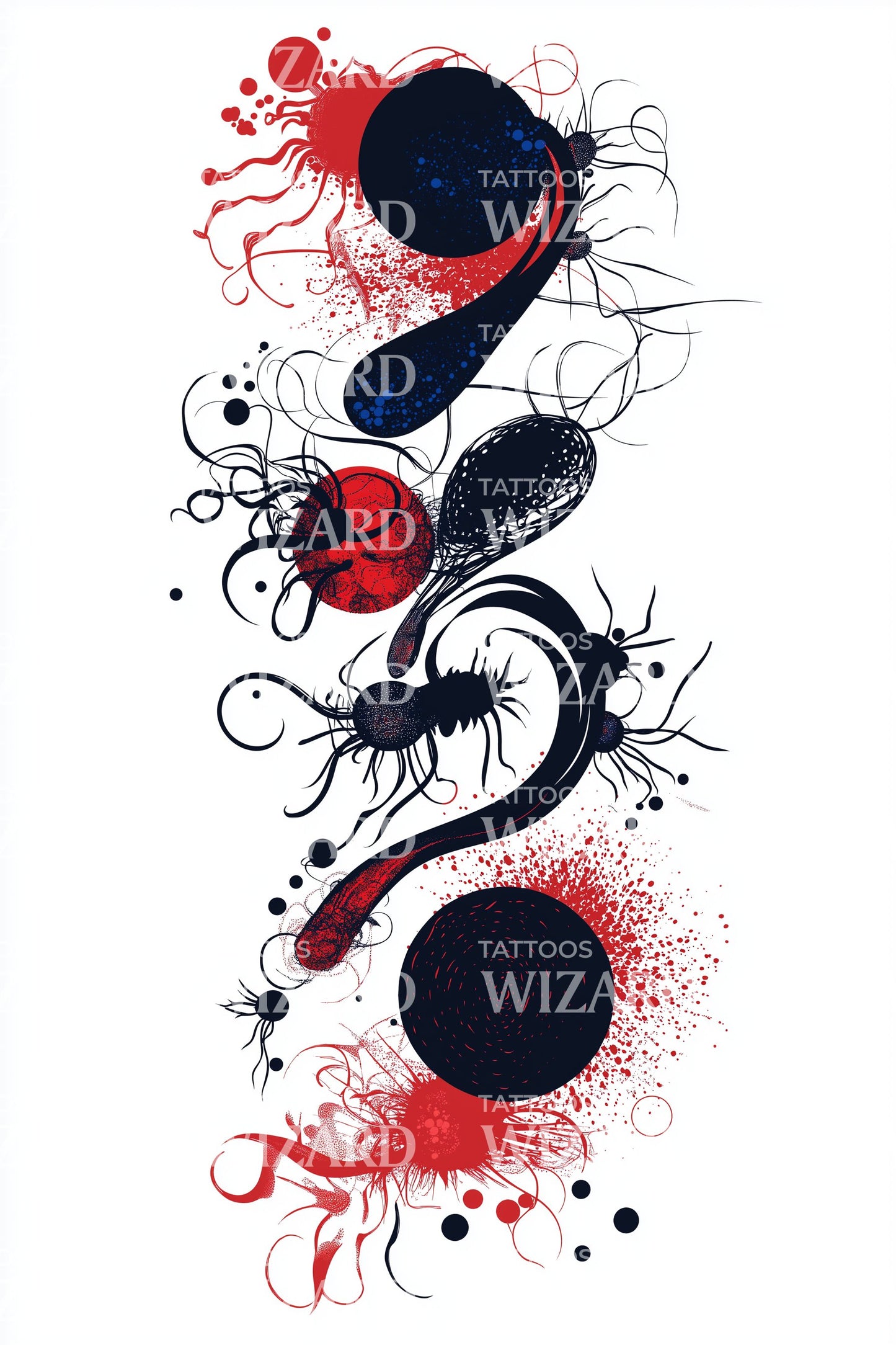 Yin Yang Ink Tattoo Design