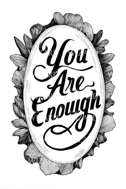 You Are Enough Tattoo Idea