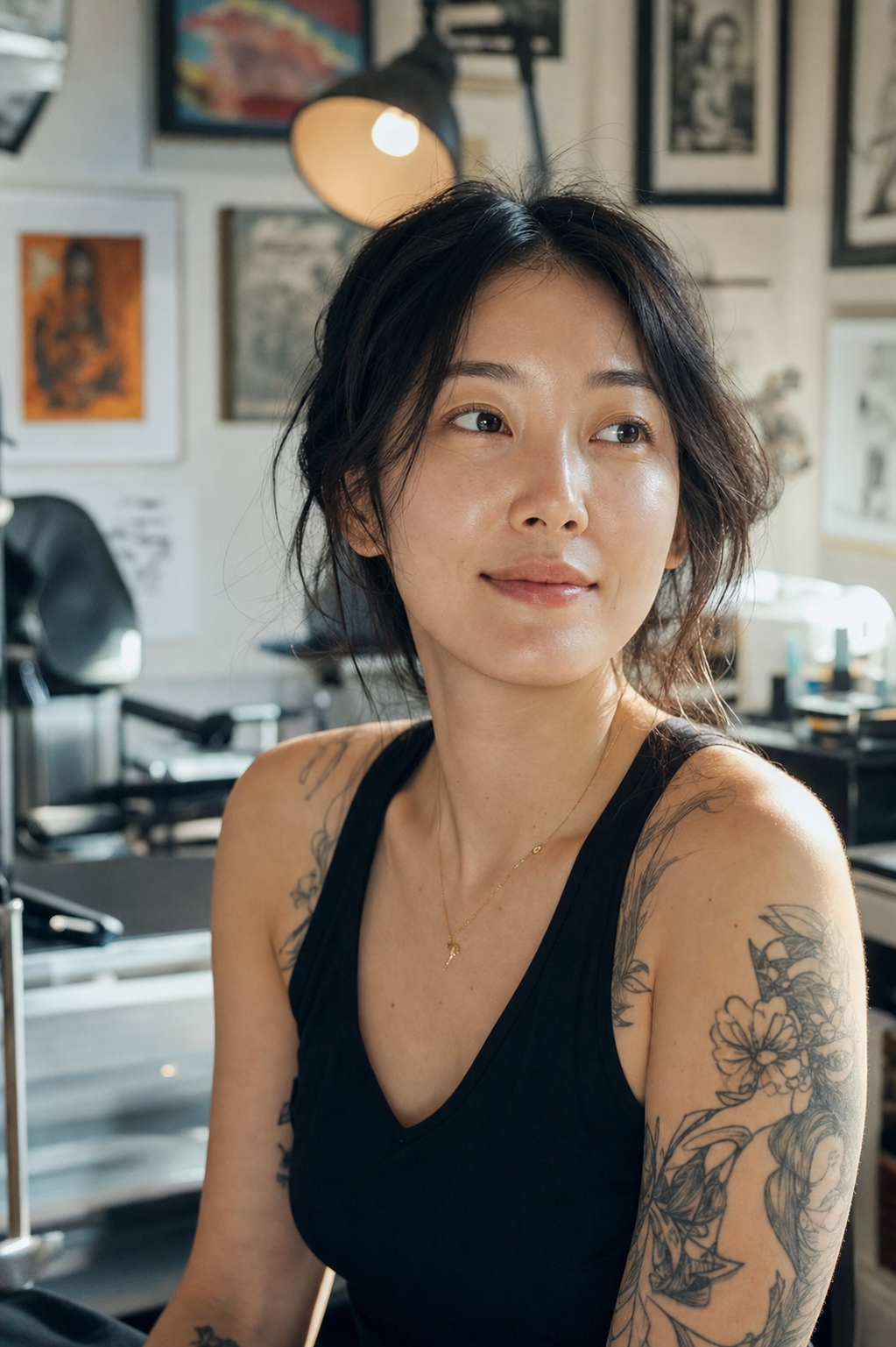 Yuna Park, color realism tattoo artist