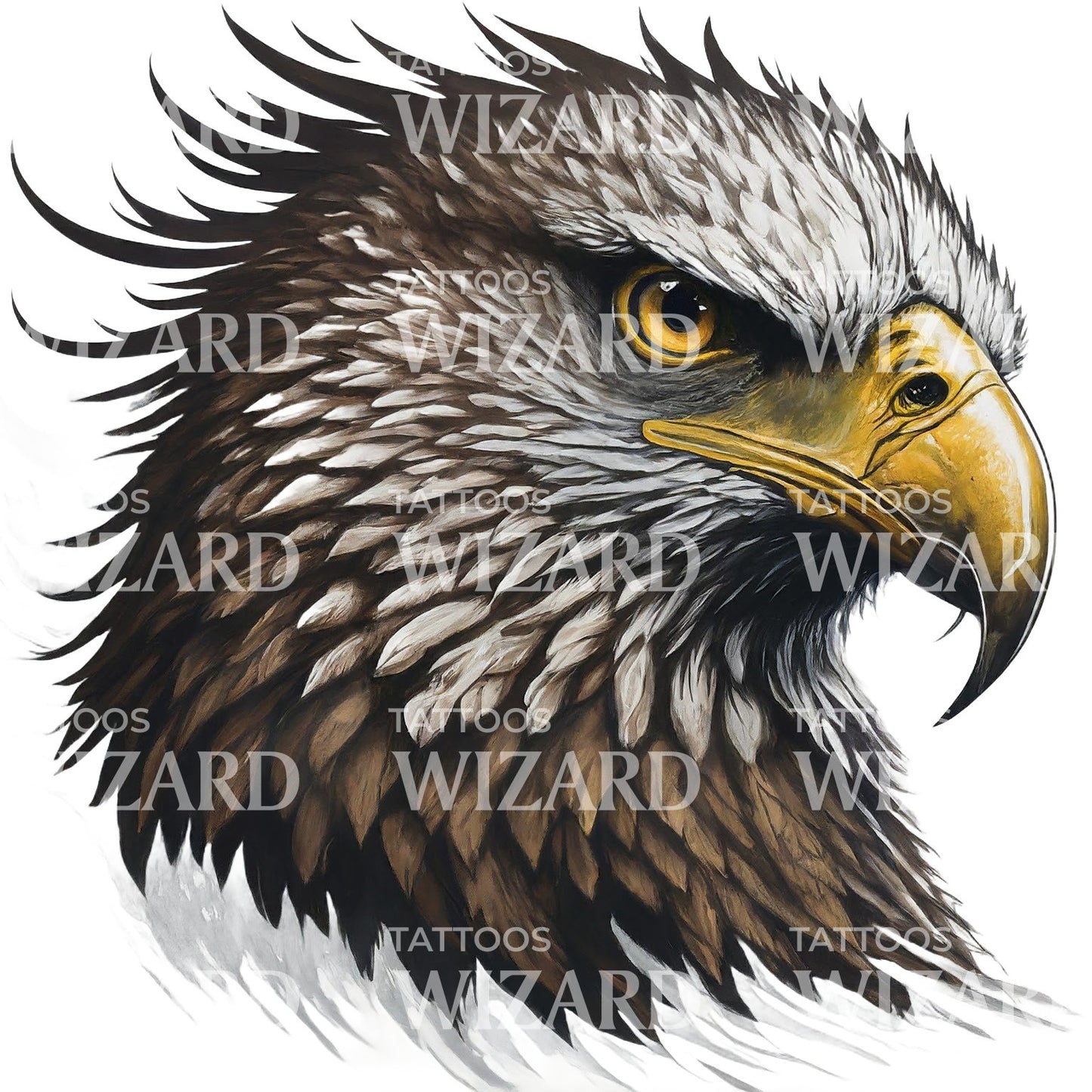 Avian Apex Eagle Tattoo Design