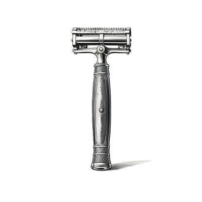Old School Razor Tattoo Design