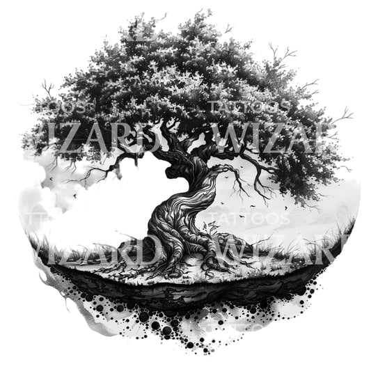 Enchanted Tree Tattoo Design