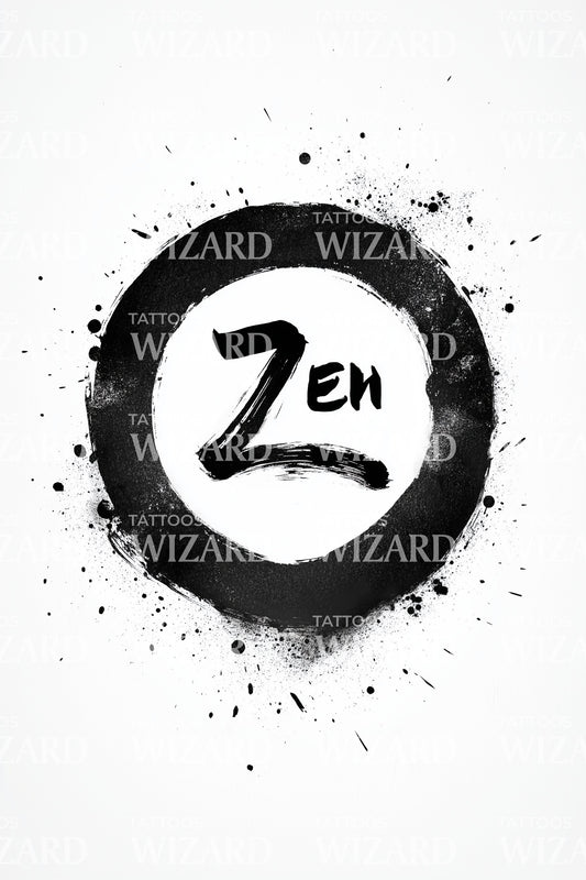 Zen Enso Ink Tattoo Idea