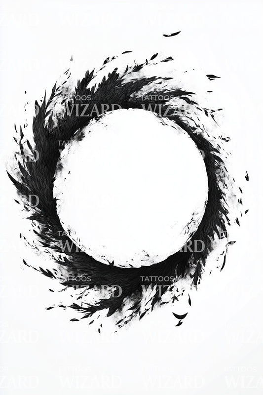 Design Tatuaggio Zen Enso Splash