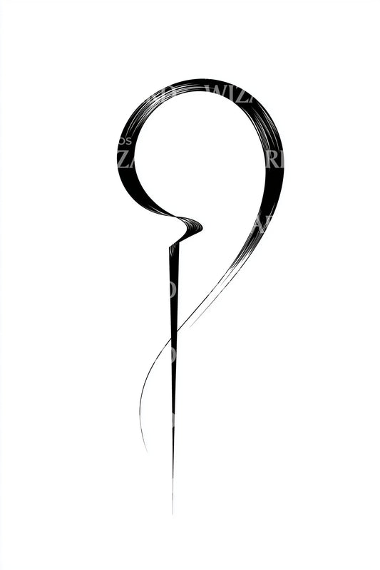 Idea tatuaggio Zen Loop Stroke