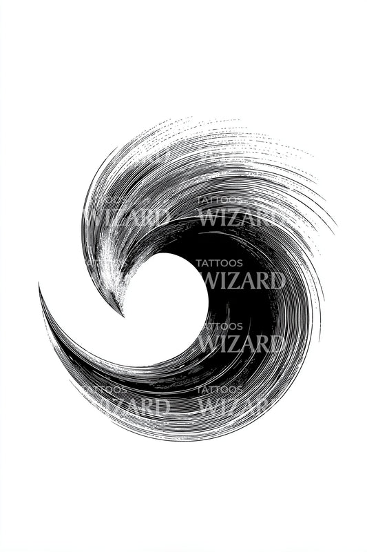 Zen Spiral Swirl Tattoo Design