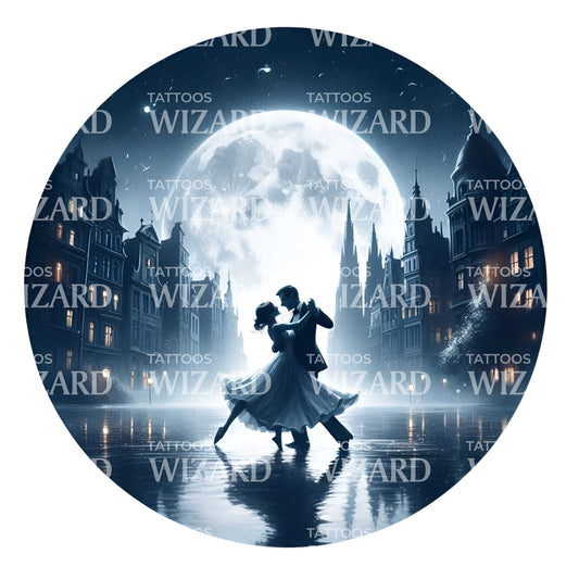 In The Willow With My Woman Tattoo Design